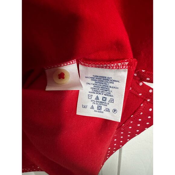 Lands End POLKADOT Red XL P Sleeveless top - Picture 4 of 7